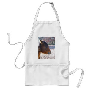 Close up of Brown horse, Little Brown Pony Standard Apron