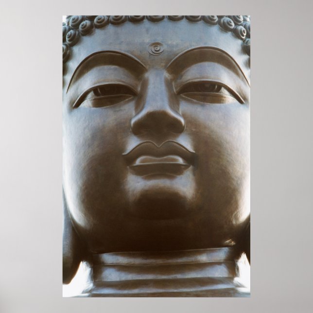 Close-up of Buddha statue Poster (Front)