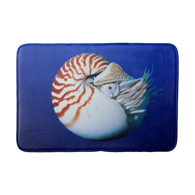 Close-Up Of Chambered Nautilus Bath Mat (Front)