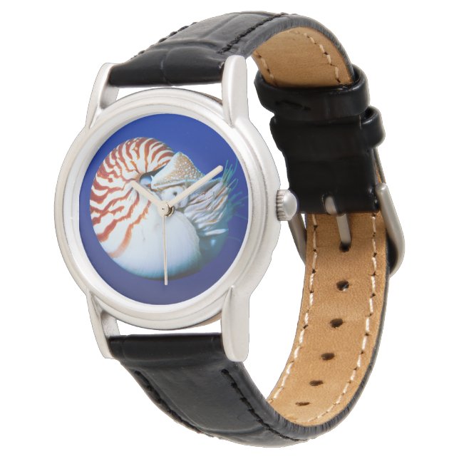 Close-Up Of Chambered Nautilus Watch (Angled)