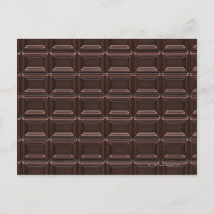 Close-up of chocolate bar postcard