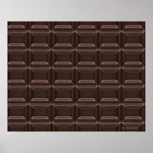 Close-up of chocolate bar poster