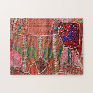 Close-up of Crazy Quilt - Puzzle
