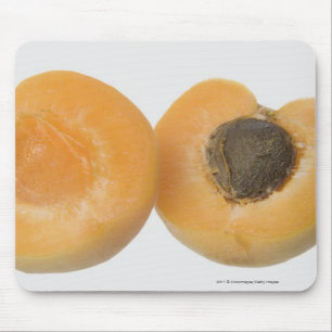 Close-up of cross section of an plum mouse mat