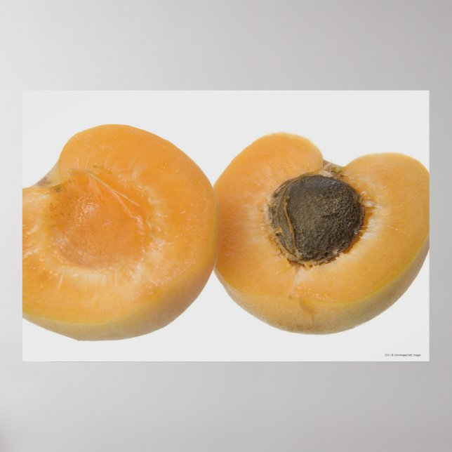 Close-up of cross section of an plum poster (Front)
