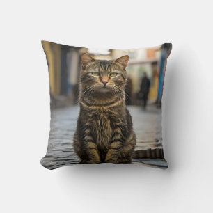 Close-up Of Cute Cat #2 Cushion
