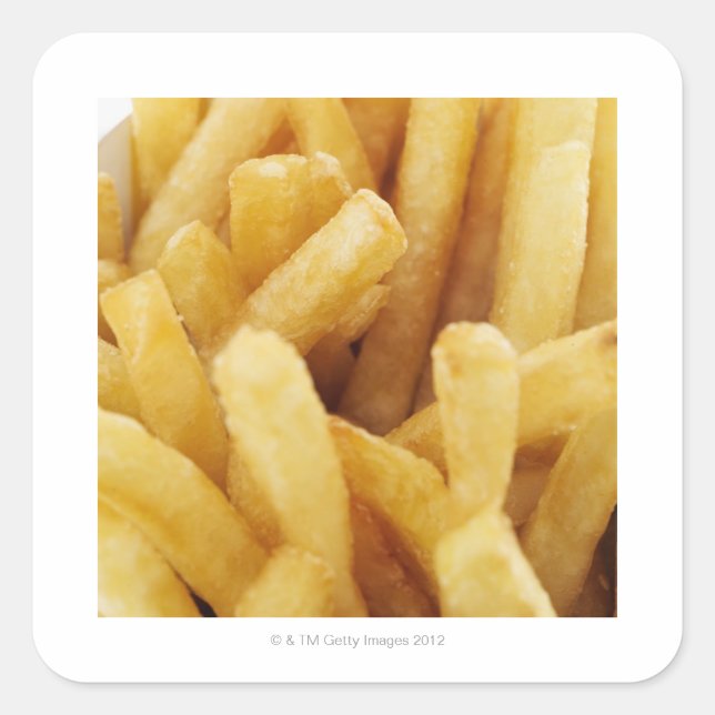 Close-up of French fries Square Sticker (Front)