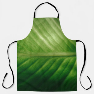 Close-up of green elaf apron