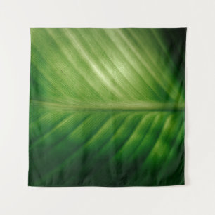 Close-up of green elaf tapestry