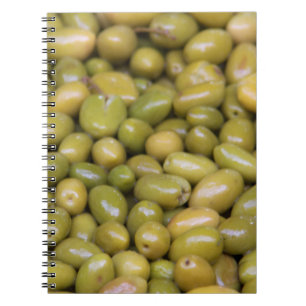 Close Up Of Green Olives Notebook