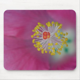 Close-up of Hibiscus flower stamen, Hibiscus Mouse Mat