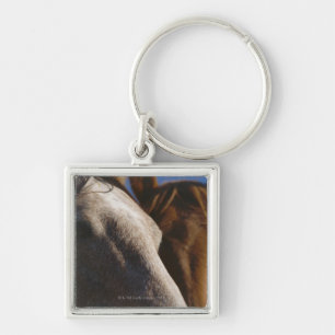 Close Up of Horses Key Ring