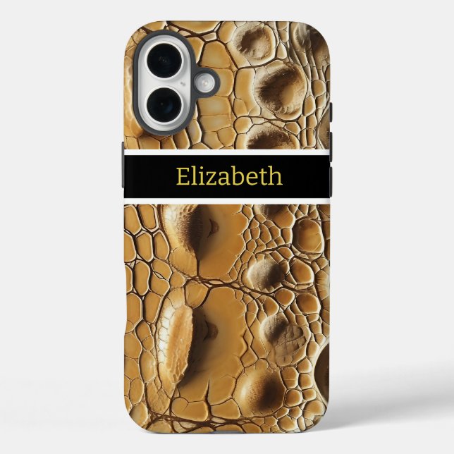 Close-up of intricate snakeskin texture Case-Mate iPhone case (Back)