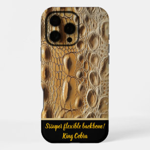 Close-up of intricate snakeskin texture iPhone 16 pro max case