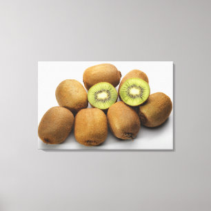 Close-up of kiwi fruits 2 canvas print