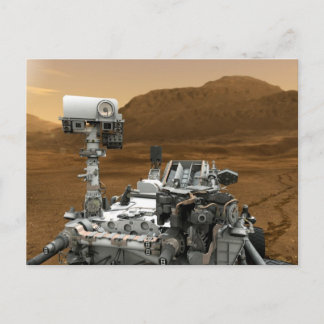 Close-up of Mars Curiosity Rover Postcard