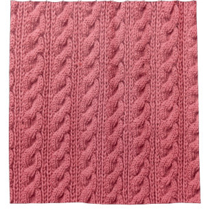 Close-up of pattern of sweater texture. shower curtain
