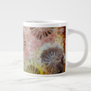 Close Up Of Pink Coral Large Coffee Mug