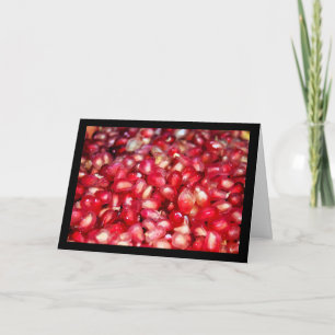 Close up of Pomegranate Seeds Card