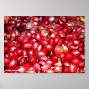 Close up of Pomegranate Seeds Poster