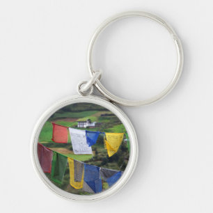 Close Up Of Prayer Flags Key Ring