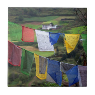 Close Up Of Prayer Flags Tile