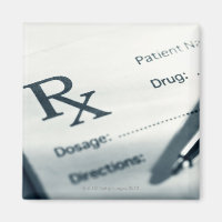 Close up of prescription pad and pen