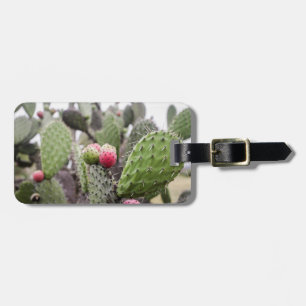 Close Up Of Prickly Pear Cactus Luggage Tag