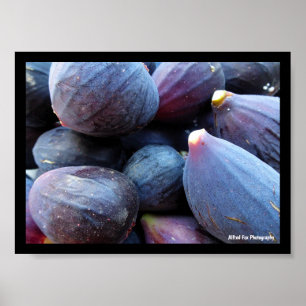 Close up of Purple Fig Fruit Poster