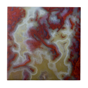 Close up of Red Moss Agate Slab Tile