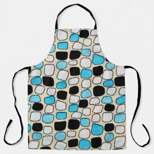 close-up of retro shirt style1960s,background,blue apron