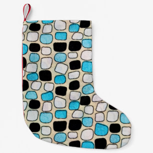 close-up of retro shirt style1960s,background,blue small christmas stocking