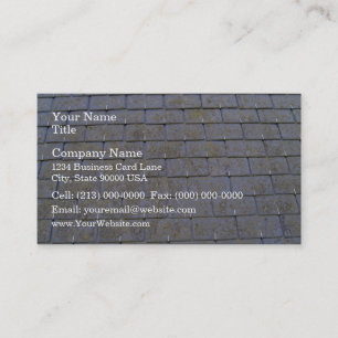 Close-Up Of Roof Tiles With Lichens Business Card