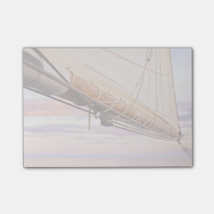 Close-Up Of Sail And Ropes Maine, Camden Post-it Notes