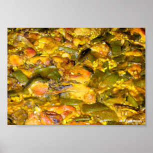 Close up of Spanish Paella Poster