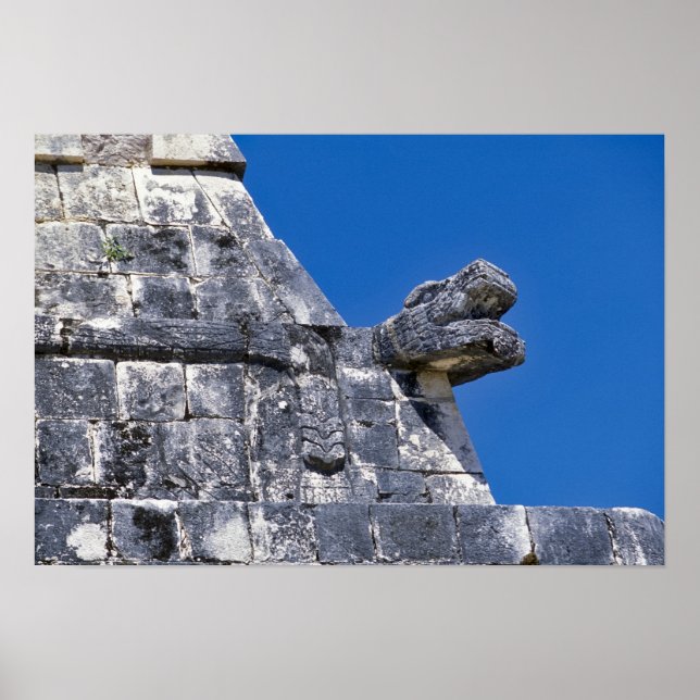 Close up of stones making an ancient Mayan Poster (Front)