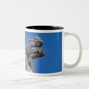Close up of stones making an ancient Mayan Two-Tone Coffee Mug