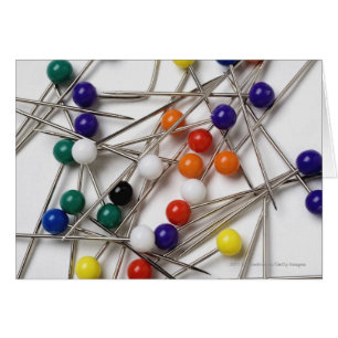 Close-up of straight pins