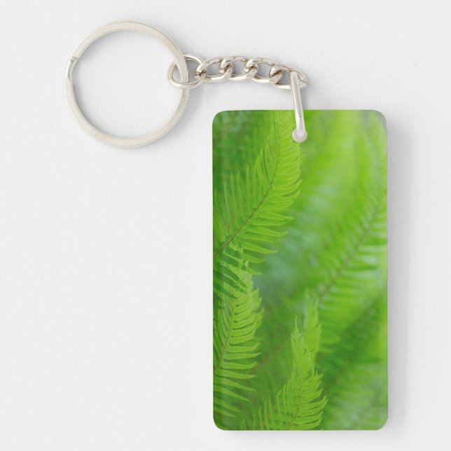 Close-up of sword fern key ring (Front)