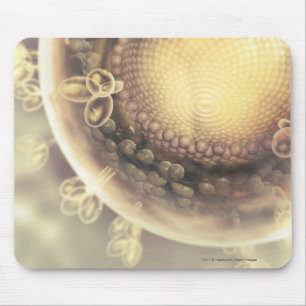 Close up of the structure of an HIV cell Mouse Mat