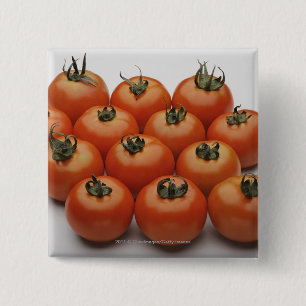 Close-up of tomatoes 15 cm square badge
