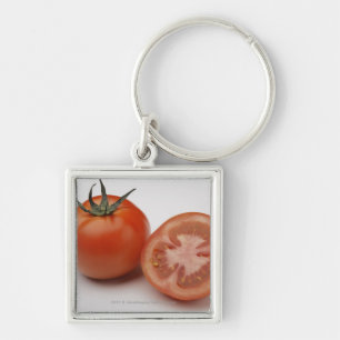 Close-up of two tomatoes key ring