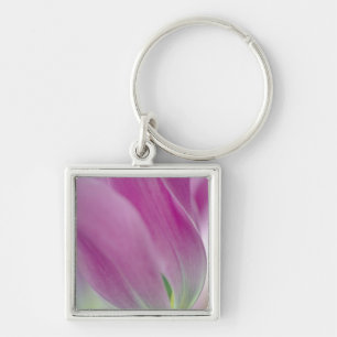 Close-up of underside of tulip flower, 2 key ring