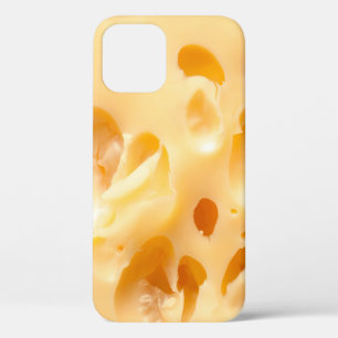 Close up of yellow cheese. This file is cleaned an iPhone 12 Case