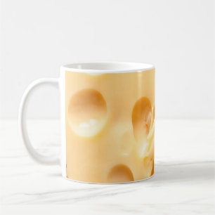 Close up of yellow cheese. This file is cleaned an Coffee Mug