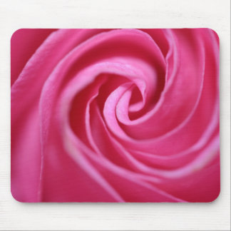 Close up on a pink rose mouse mat