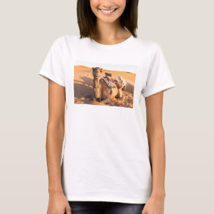 Close-up on Camel in Oman desert T-Shirt