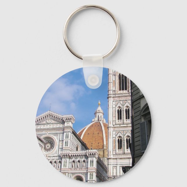 Close up on Florence. Key Ring (Front)