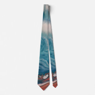 Close Up Photo of Water Marbling Paint Tie