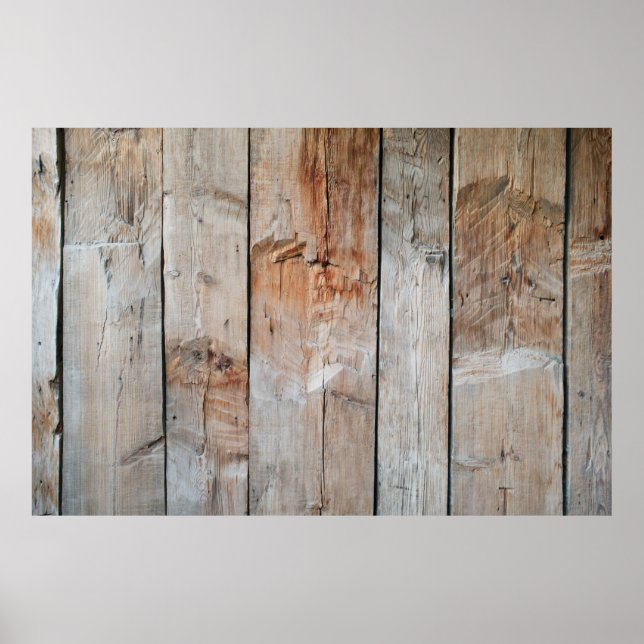 Close up photo of wooden panel poster (Front)